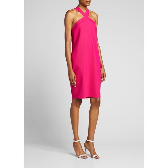 CHIARA BONI LA PETITE ROBE Guendaline Halter Dress - Bouganville size 40/ US 4 - Picture 2 of 13